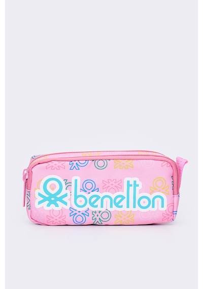 United Colors Of Benetton Kız Çocuk 3'lü Okul Seti İlkokul Çantası & Beslenme & Kalemlik 13032 Pembe