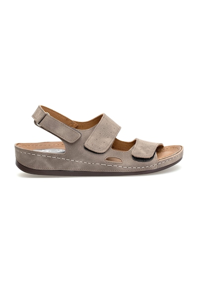 Elit Myss06-034 Erkek Düz Sandalet Vizon