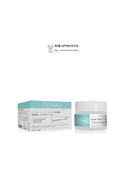 Skin401 Cica Yatıştırıcı Aydınlatıcı Tonik Pad 100 Adet Toner Pad