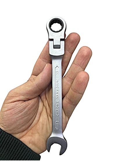 13mm Mafsallı Cırcır Kombine Anahtar
