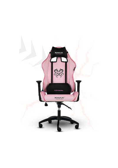 Rio Balerion Terletmez Kadife Kumaş Pembe Gaming Oyuncu Koltuğu -1 Pembe