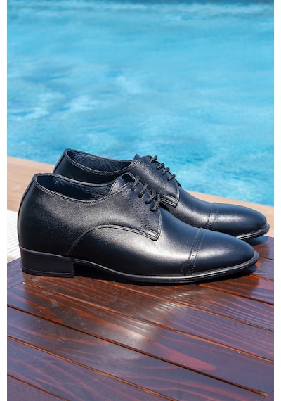 Klasik Dikişli Model +7 +9 cm Boy Uzatan Gizli Topuk Ayakkabı
