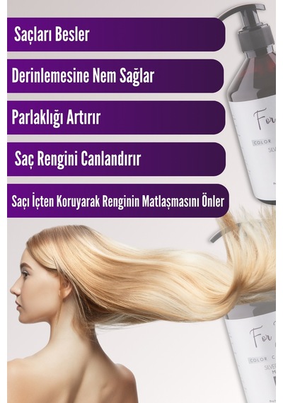 Silver Mor Şampuan Turunculaşma Karşıtı Mor Silver Şampuan
