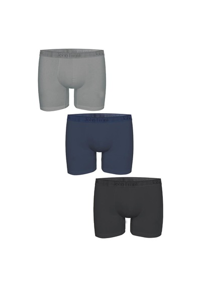 John Frank Natural Modal Long 3'lü Erkek Boxer Jf3bmodnalong01 Çok Renkli