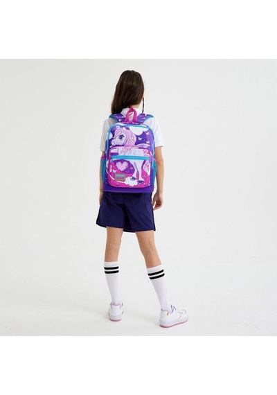 Kids Mor Pembe Unicorn Desenli 3 Lü Okul Çanta Seti Çok Renkli