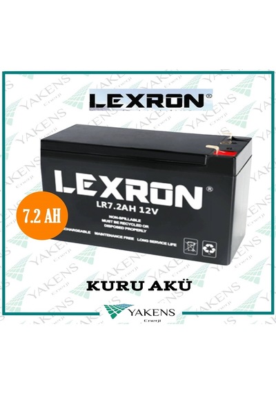 7.2 Ah 12v Kuru Akü Lexron