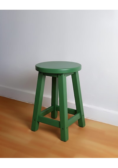 Ahşap Tabure 40 Cm / Arbrestore Yeşil