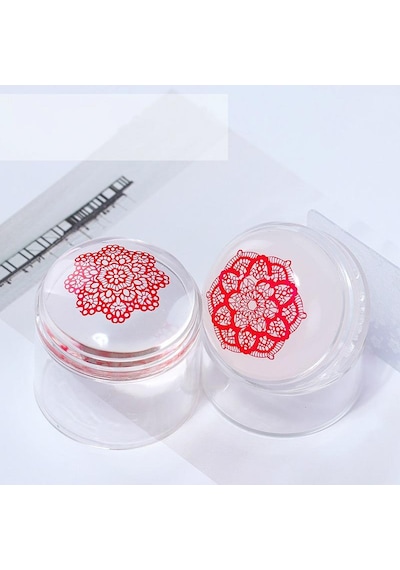 Çift Silikonlu Stamping Baskı Ve French Uygulama Mühürü 009