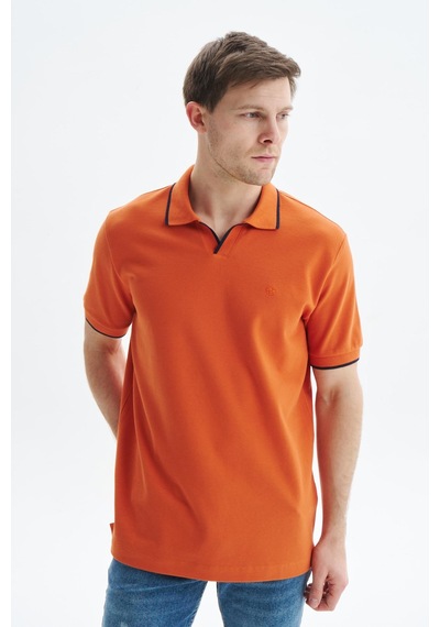 AR-MA Arma Erkek Regular Fit Basic % 100 Pamuk Pike Polo Yaka Tişört Y29374353802 Pembe