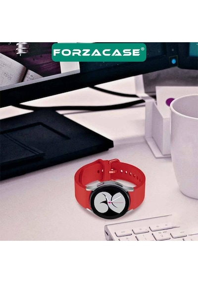 Forzacase Samsung Galaxy Watch7 44mm İle Uyumlu Silikon Kordon Kayış - Fc163 Lila