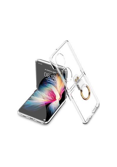 Huawei P50 Pocket Kılıf Zore Yüzüklü Kıpta Kapak