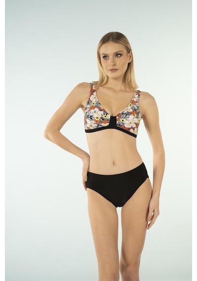 Estiva Desenli Luplu Toparlayıcı Bikini Takımı - Çiçek