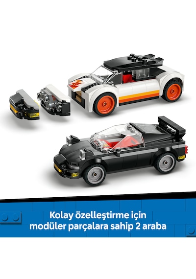 LEGO® City Hurdalık ve Arabalar 60472 - 7 Yaş ve Üzeri Çocuklar için Yaratıcı Oyuncak Yapım Seti (871 Parça)