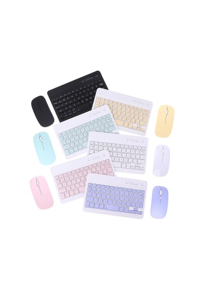 Bluetooth + Usb Wireless Klavye Mouse Seti Sessiz Şarjlı Bt+usb Mouse & Keyboard Set