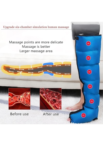 Lenfatik Drenaj Cihazı, Lipedema İçin Lenfatik Drenaj Cihazı Bacakları - 6 Hava Odacıklı Sıkıştırma Bacak Masajı, Şişliği Ve Yorgunluğu Azaltır Mavi 2 Bacak, Büyük Lenfatik Drenaj Cihazı, Lipedema İçin Lenfatik Drenaj Cihazı Bacakları - 6 Hava Odacıklı Sıkıştırma Bacak Masajı, Şişliği Ve Yorgunluğu Azaltır Mavi 2 Bacak, Büyük