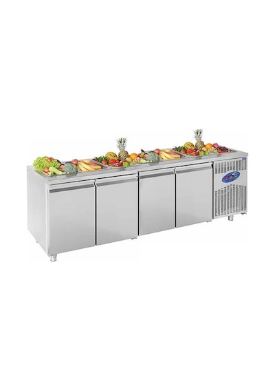 Karacasan 632 Lt Dört Kapılı 700'lük Havuzlu Saladbar Buzdolabı Cs-tez 4 700-shs