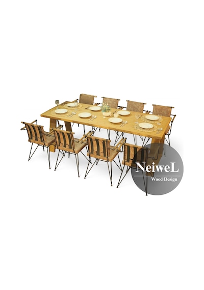 Neiwel Aries Doğal Ahşap Mutfak Ve Yemek Masası-70-120 Açık Ceviz
