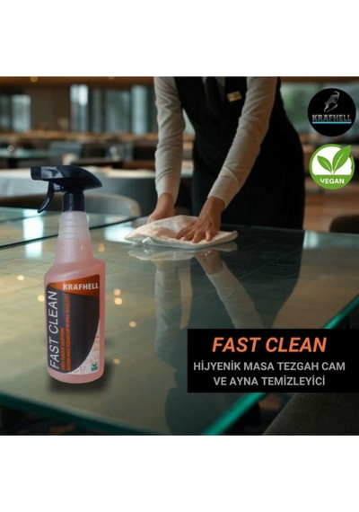 Fast Clean Yüzey Temizlik Solüsyonu Hijyenik Masa Tezgah Cam Ve Ayna Temizleyici 750ml