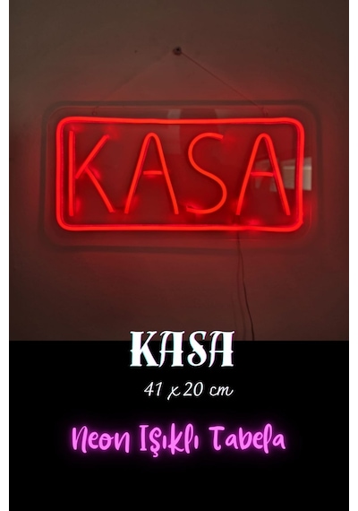 Neon Yazı Tabela Dekoratif Şeffaf Led Işık Kasa
