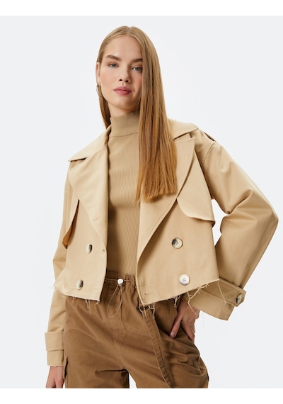 Koton Kısa Trençkot Oversize Kruvaze Ters Yaka Önden Rüzgar Kapaklı Manşetleri Bantlı Astarlı Bej 4wal20167ıw 4WAL20167IW050 Ekru Koton Kısa Trençkot Oversize Kruvaze Ters Yaka Önden Rüzgar Kapaklı Manşetleri Bantlı Astarlı Bej 4wal20167ıw 4WAL20167IW050 Ekru
