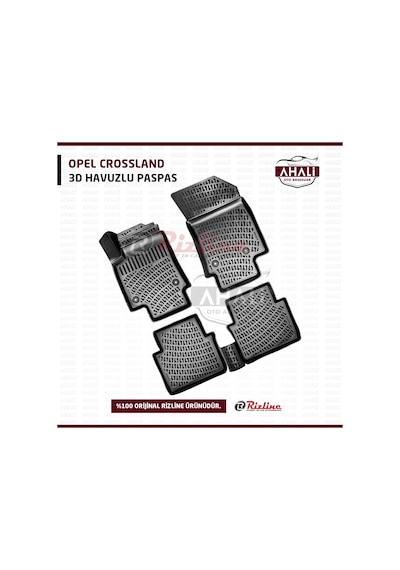 Rizline Opel Crossland 3D Havuzlu Paspas+Araç Kokusu