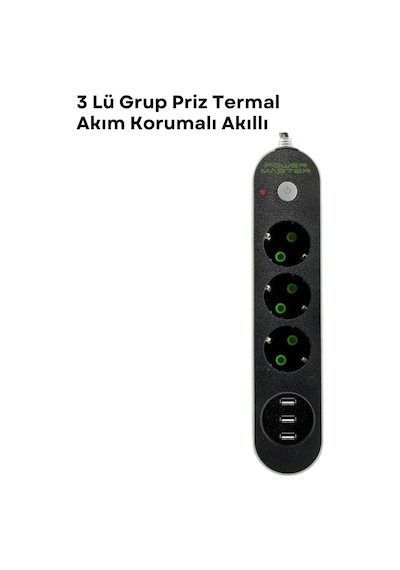 3 Usb Portlu Üçlü Priz Cxe103 Normal