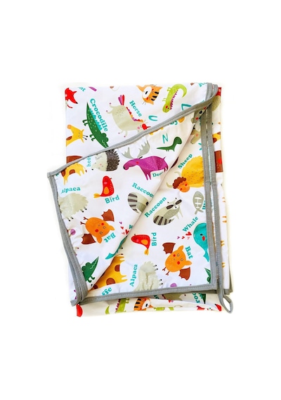 Zoo Su Geçirmez Yer/masa Örtüsü, 145x300cm, Dikdörtgen,%100 Polyester, Aktivite, Yemek Ve Oyun İçin, Doğa Dostu Ve Çevreci