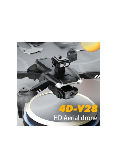V28 360 Engelden Kaçınma Özellikli Çift Kameralı Drone Hd Hava Çekim - Taşıma Çantalı