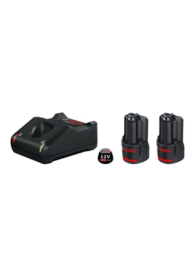 12 Volt Akü Şarj Cihazı Seti 2 X 2,0 Ah Li-ıon Akü + Gal 12v-40 Şarj Cihazı, Karton Kutuda