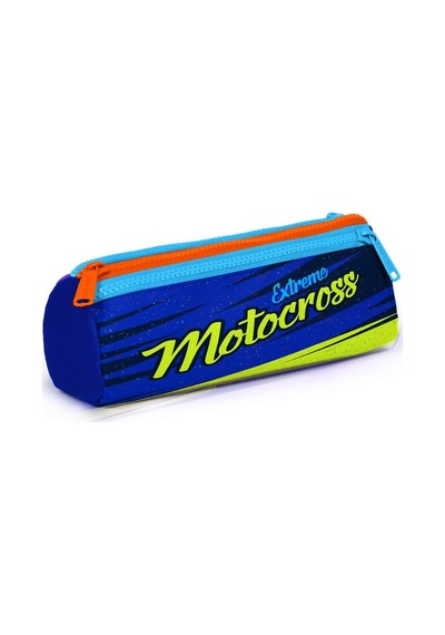 Coral High Kids Fosforlu Sarı Saks Motorsiklet Desenli Okul Çanta Seti Set0123742