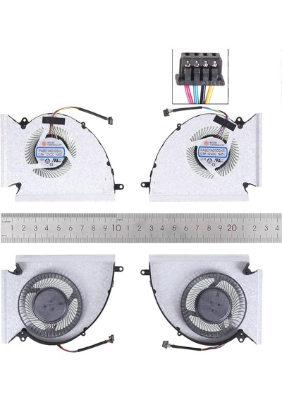 Cpu&gpu Cooling Fan For Msı Gp76 Ge76 We76 Ms-17k2 Ms-17k3