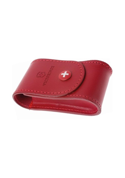 Victorinox Deri Kamp Çakı Kılıfı 4.0521.1 Kırmızı Çıt Çıt Düğmeli Kırmızı