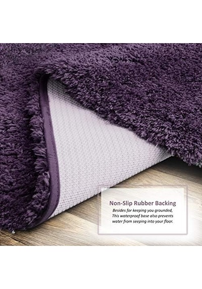 Clara Clark Banyo Halıları, Ultra Yumuşak Tüylü Banyo Halıları - Banyo İçin Banyo Paspası, Makinede Yıkama, Kaymaz Arka Kauçuk, 81 X 121 Cm, Patlıcan Banyo Halısı Seti Diğer Clara Clark Banyo Halıları, Ultra Yumuşak Tüylü Banyo Halıları - Banyo İçin Banyo Paspası, Makinede Yıkama, Kaymaz Arka Kauçuk, 81 X 121 Cm, Patlıcan Banyo Halısı Seti Diğer