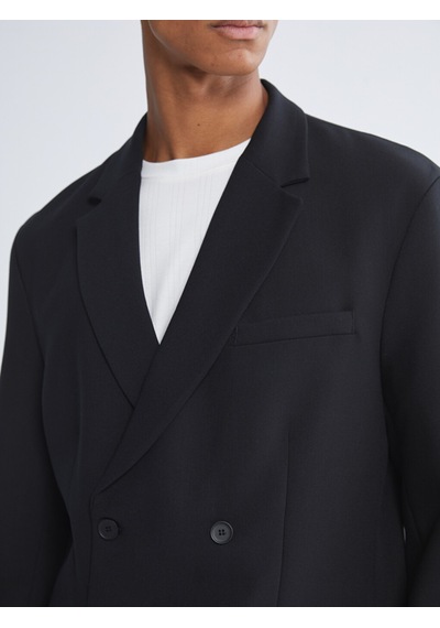 Lcw Vision Siyah Standart Kalıp Erkek Blazer Ceket