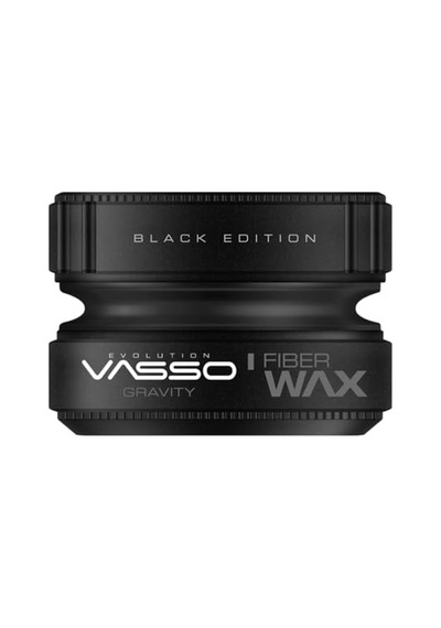 Vasso Black Edition Fiber Wax / Orta Ve İnce Telli Saçlar / Gravity 150 Ml