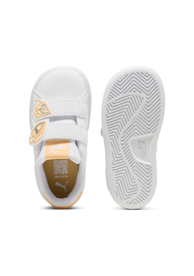 Puma Smash 3.0 Beyaz Kız Çocuk Sneaker Çok Renkli-sarı Çok Renkli - Sarı