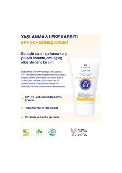 Yaşlanma & Leke Karşıtı Nemlendirici Güneş Kremi +50 Spf 50 Ml