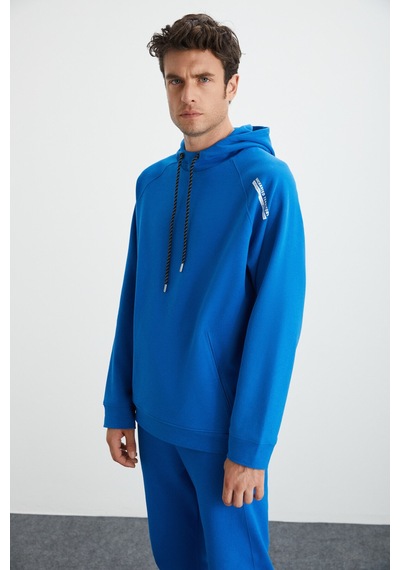 Grimelange Malagos Erkek Içi Polarlı Yumuşacık 3 Iplik Içi Şardonlu Regular Kapüşonlu Mavi Sweatshirt Grimelange Malagos Erkek Içi Polarlı Yumuşacık 3 Iplik Içi Şardonlu Regular Kapüşonlu Mavi Sweatshirt