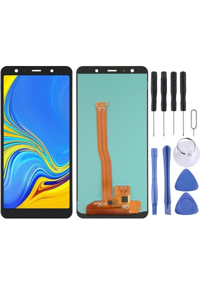 Samsung Galaxy Uyumlu  A7 2018 A750 Lcd Ekran Dokunmatik Tft Çıtalı