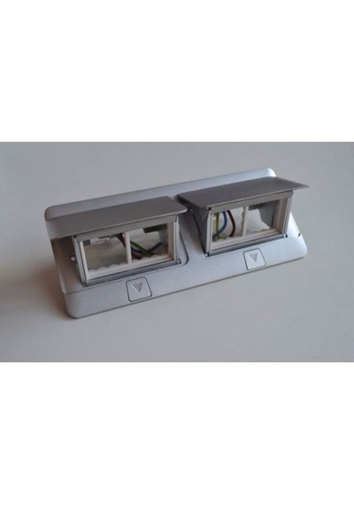 054013 Legrand 8 2X4 Modül Donatılabilir Buat Mat Alüminyum