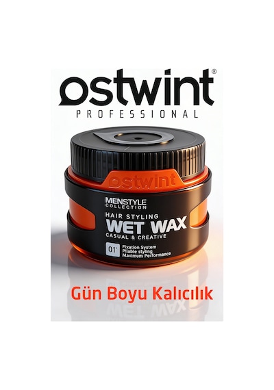 Ostwint Menstyle Collection No:01 Profesyonel Saç Şekillendirici Wet Islak Wax 150 ML