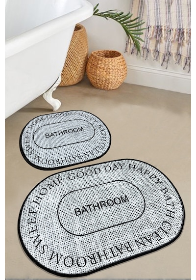 Baindos Bej 2'li Banyo Paspas Seti, Kaymaz Tabanlı Klozet Takımı Djtbanyo Bej