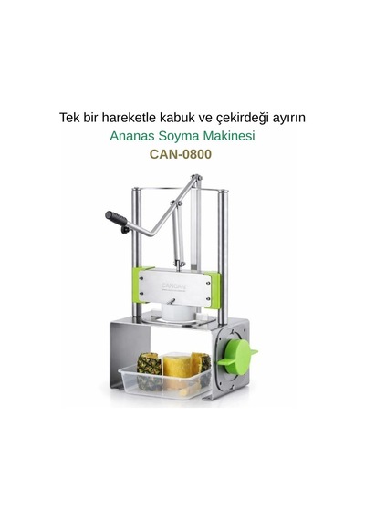 Cancan 3'lü Ananas Soyma Ve Dilimleme Seti Can 1423