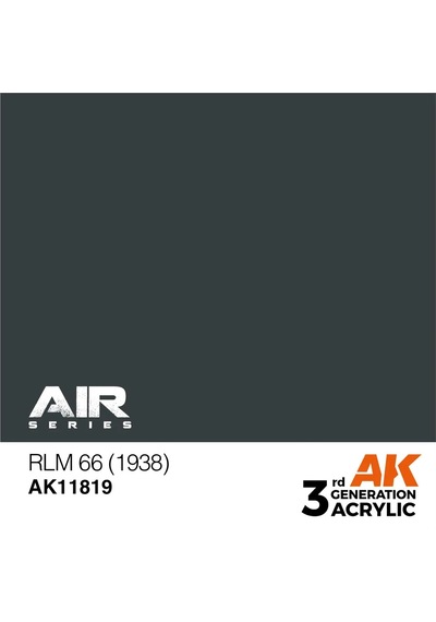 Ak Interactive 11819, 17 Ml. 3gen Rlm 66 1938 Aircraft Maket Boyası Standart