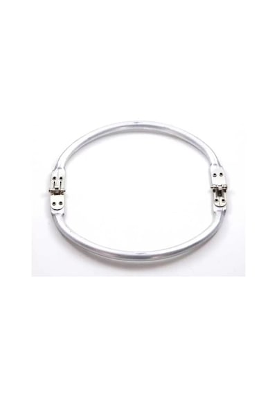 2K Gizli Metal Oval Çanta Bursu 24 Cm - Metal Çanta Aparatı Çanta Aksesuarı Açık Ahşap