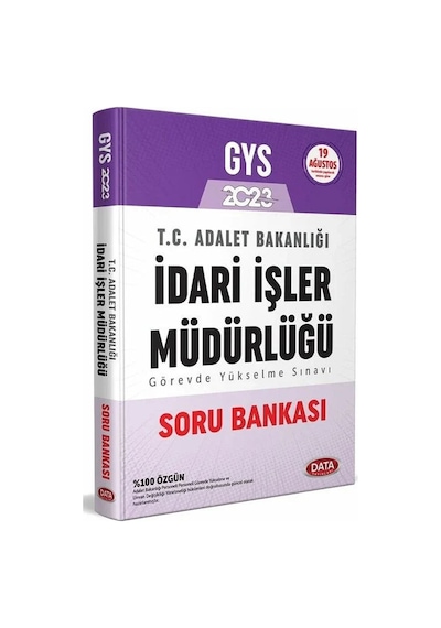 Data 2023 Gys Adalet Bakanlığı İdari İşler Müdürlüğü Soru Bankası