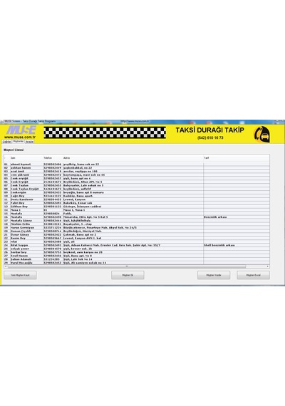 Pyro Taksi Durağı Yazılımı Programı & Caller  Id