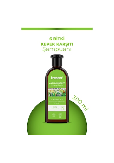 6 Bitki Kepek Karşıtı Bakım Şampuanı 300 Ml