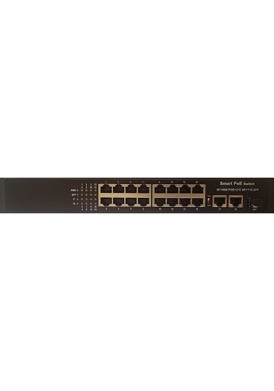 Oem 08Ods 16P2U1S 200 16 Port Metal 2 Uplink 1 Sfp Poe Switch