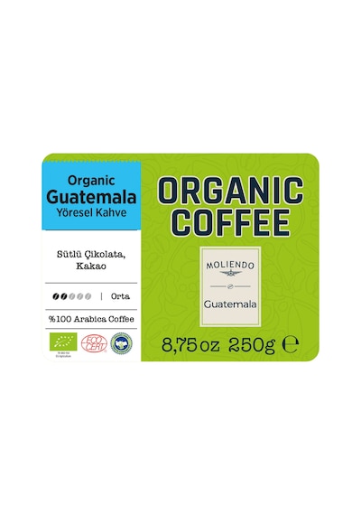 Moliendo Organic Guatemala Yöresel Çekirdek Kahve 250 G